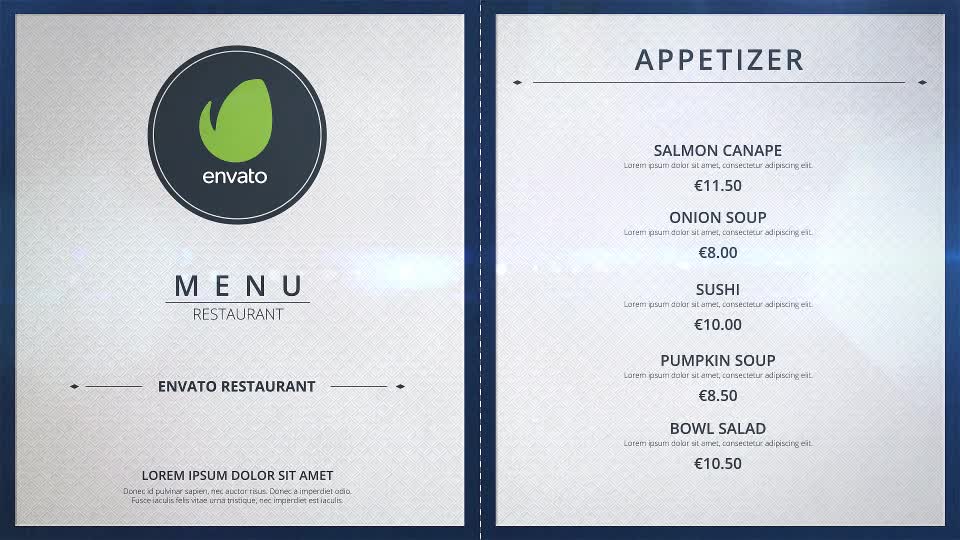 Restaurant Menu - Download Videohive 19323134