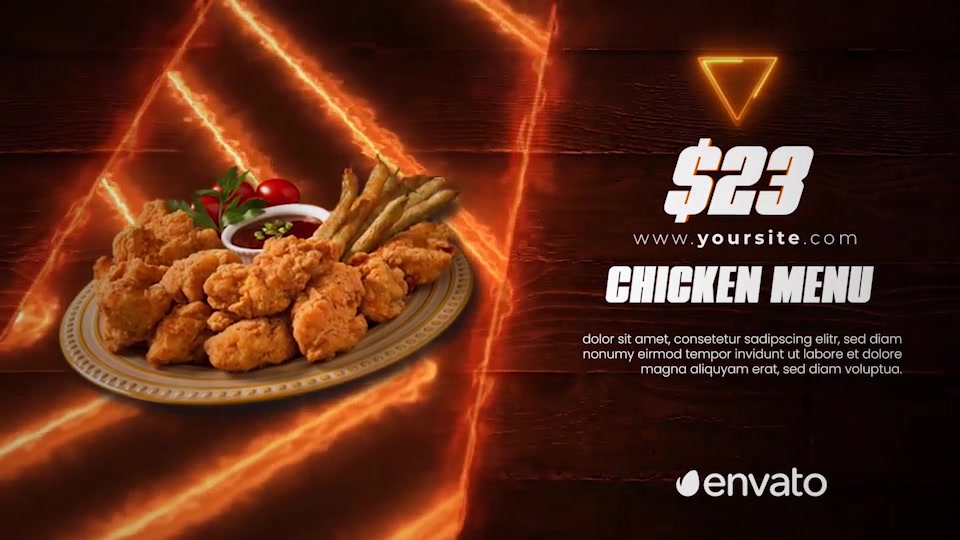 Restaurant Menu Food Promo Videohive 25969418 After Effects Image 3