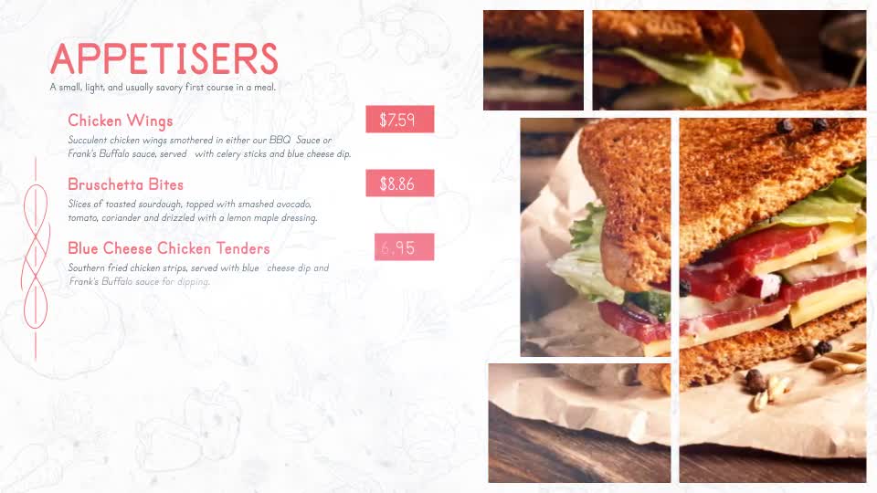 Restaurant Menu Food Promo Videohive 25633995 After Effects Image 2