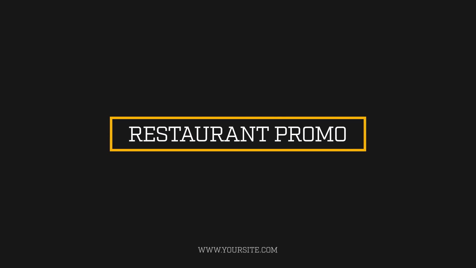 Restaurant Menu Food Promotion Videohive 25731645 After Effects Image 1