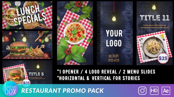 Restaurant Promo Pack - Download Videohive 26788057