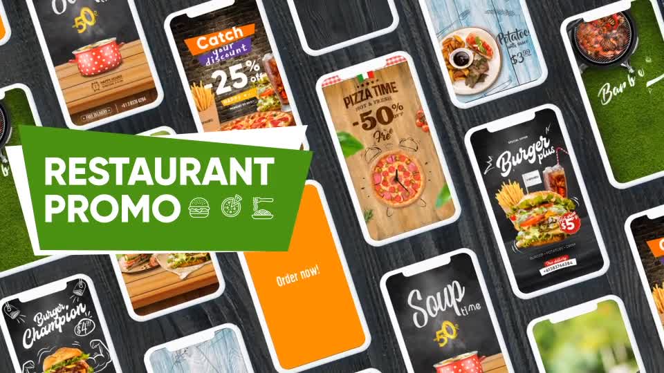 Restaurant Promo Social Network Videohive 25442457 After Effects Image 1