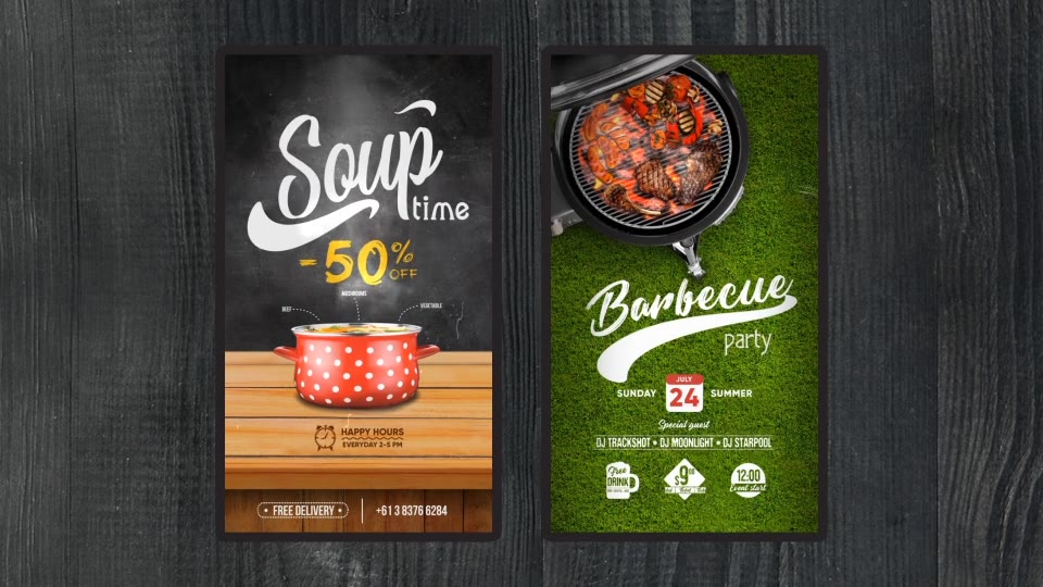 Restaurant Promo Social Network Videohive 25442457 After Effects Image 4