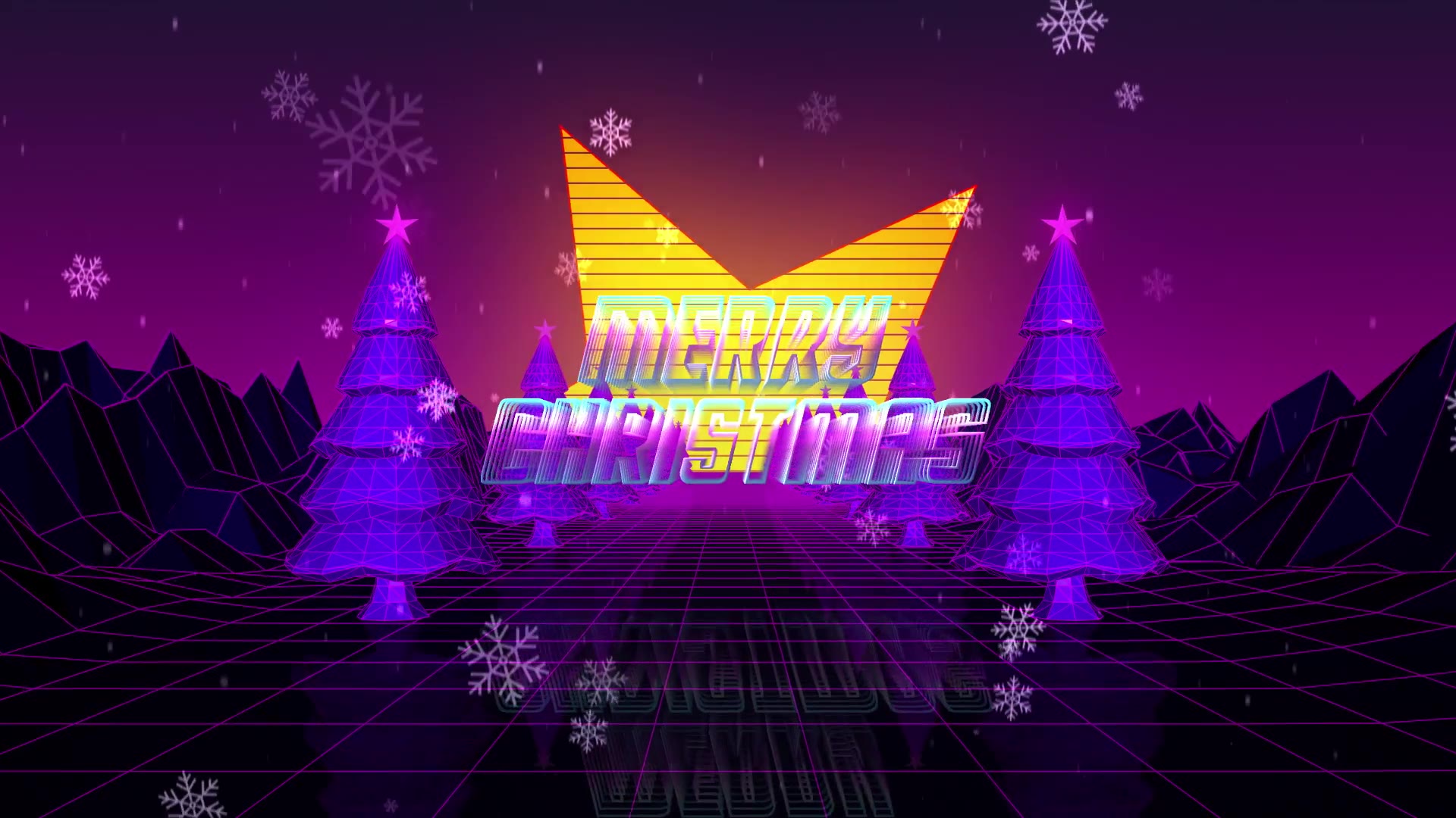 Retro 80s Christmas Wishes Videohive 25315698 After Effects Image 2