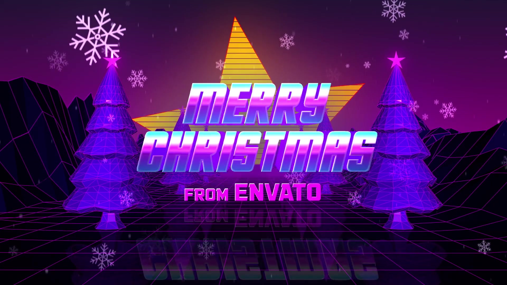 Retro 80s Christmas Wishes Videohive 25315698 After Effects Image 3