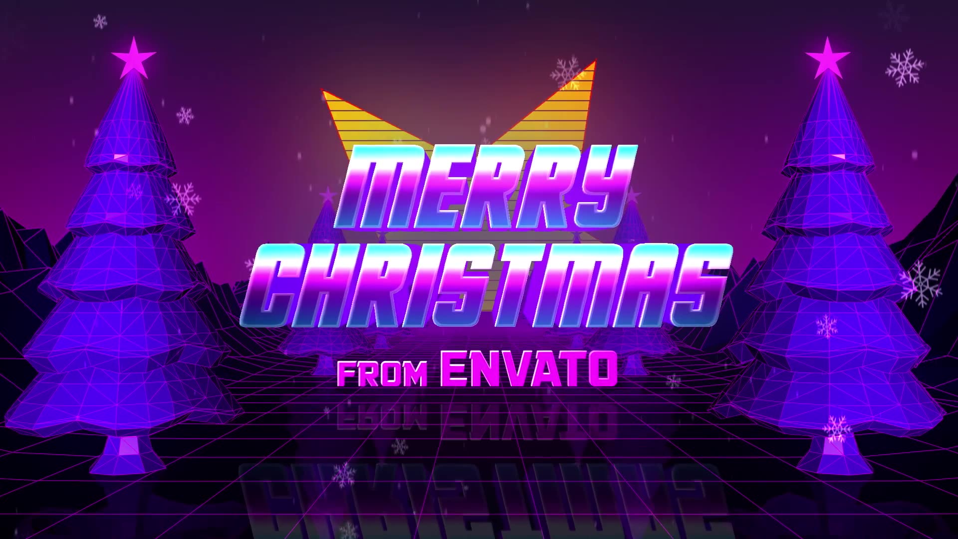 Retro 80s Christmas Wishes Videohive 25315698 After Effects Image 5