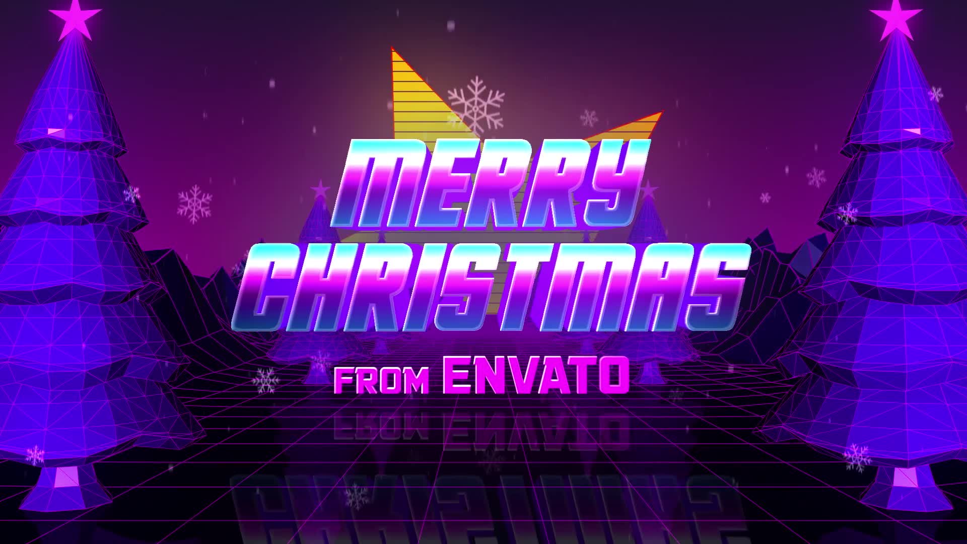 Retro 80s Christmas Wishes Videohive 25315698 After Effects Image 6