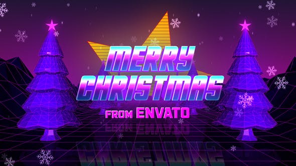 Retro 80s Christmas Wishes - 25315698 Videohive Download