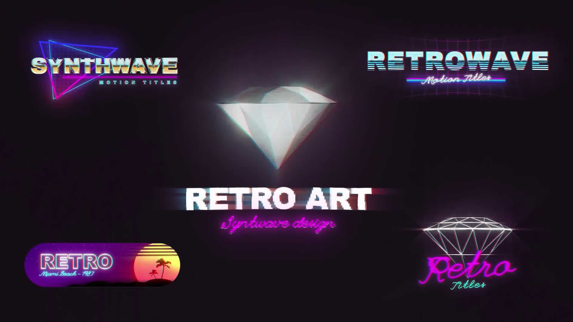 Retro 80s Titles Videohive 33696675 After Effects Image 1