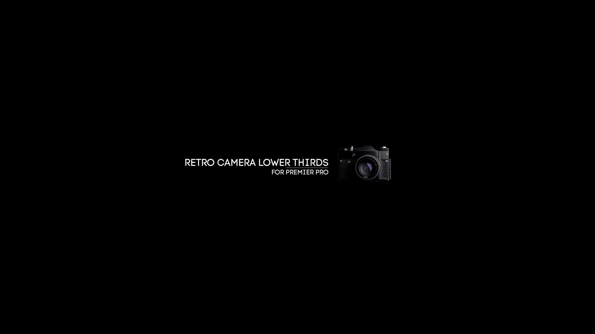Retro Camera Lower Thirds Videohive 30593080 Premiere Pro Image 1