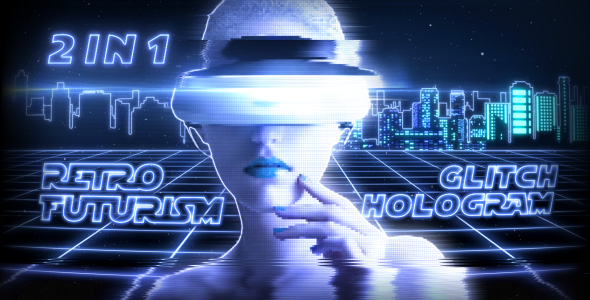 Retro Futurism & Glitch Hologram (2 in 1) - Download Videohive 20977524