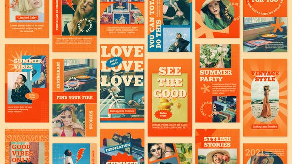 Retro Instagram Stories - 32892578 Download Videohive