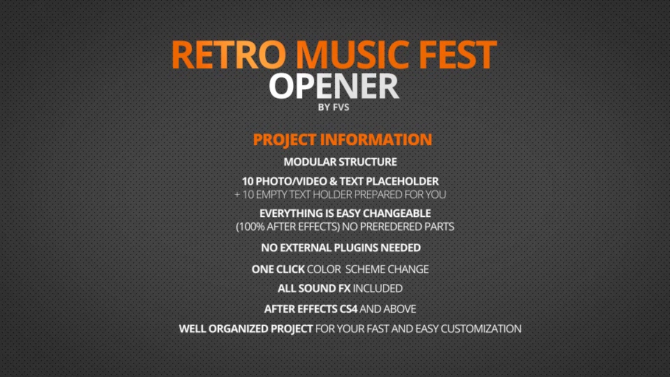 Retro Music Festival Videohive 7814088 After Effects Image 12
