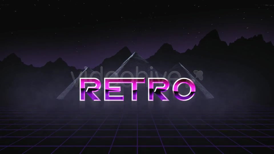 Retro Neon Title Sequence - Download Videohive 3862492