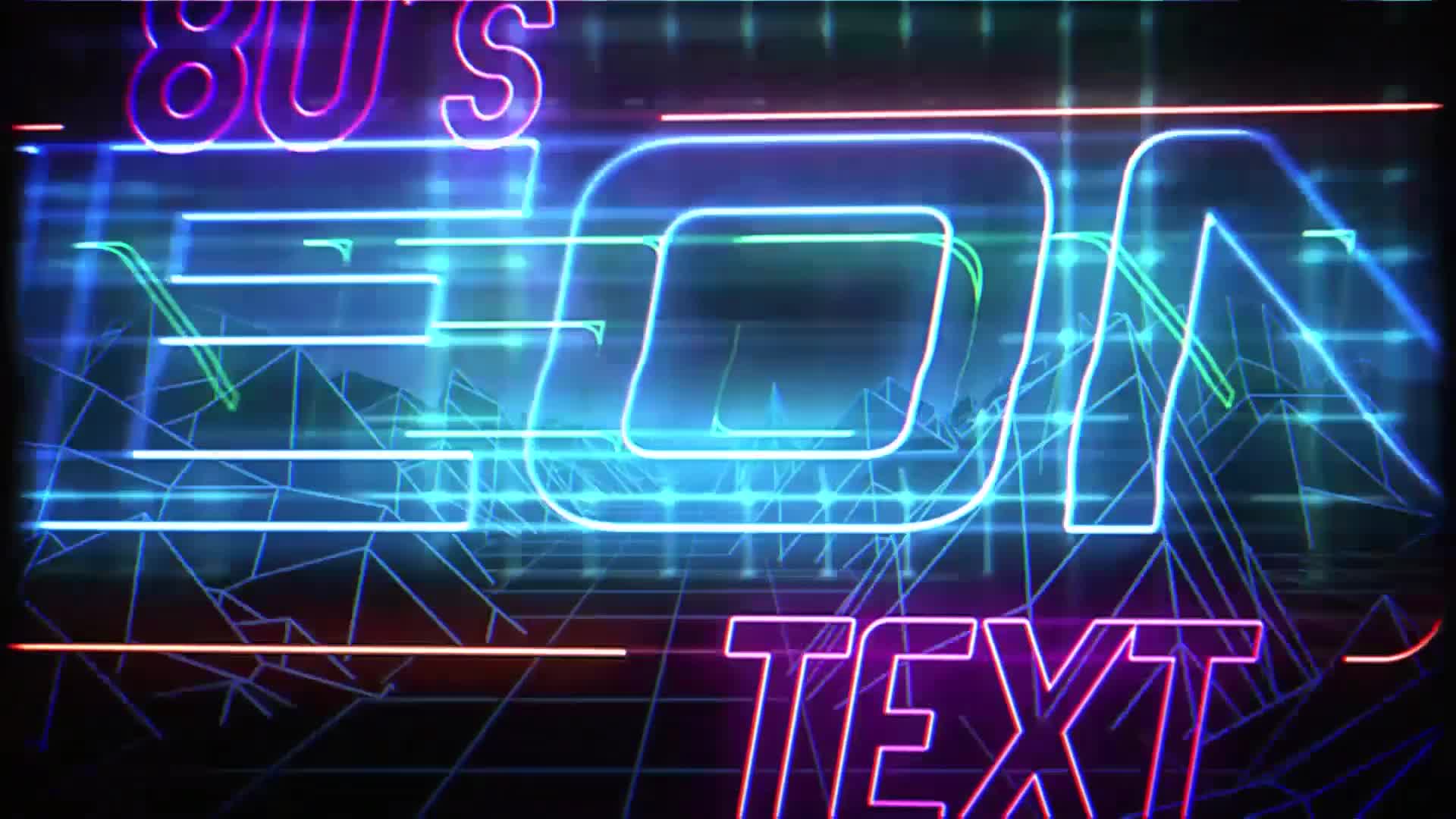 Retro Neon Titles Videohive 23198662 Premiere Pro Image 1