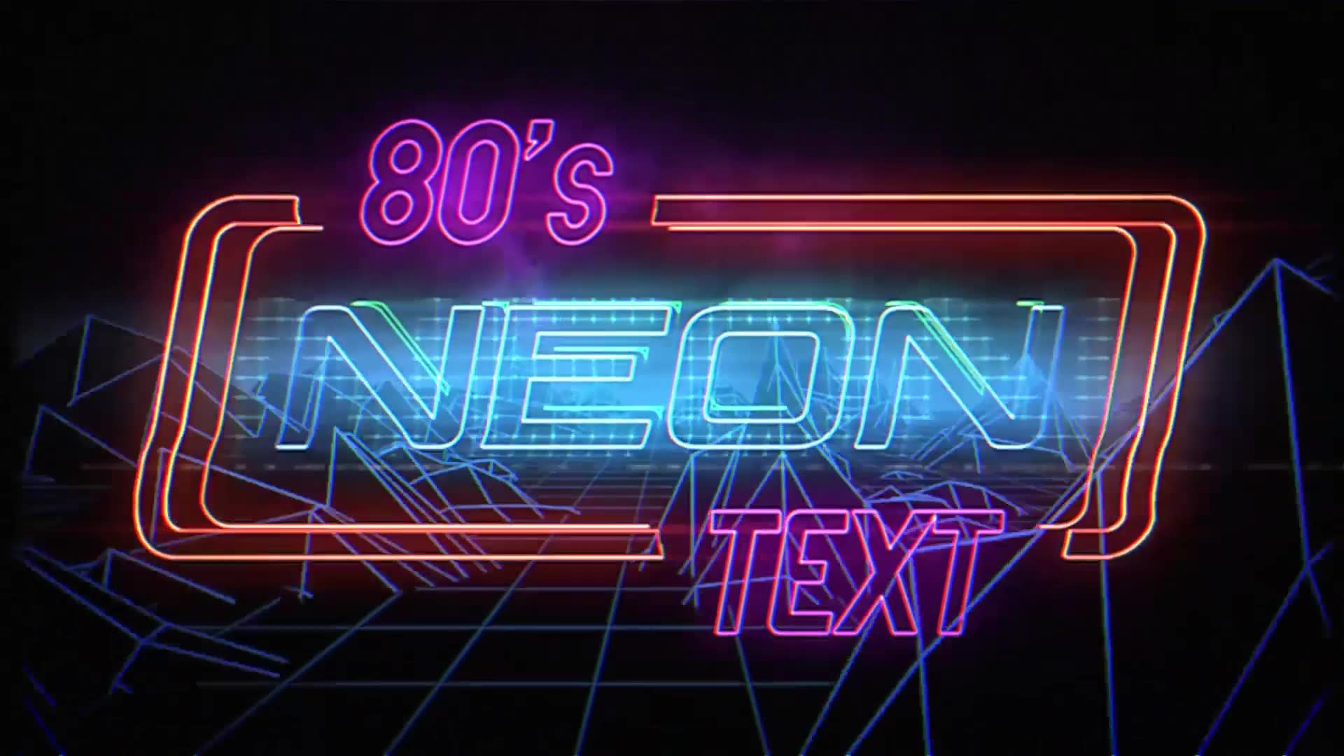 Retro Neon Titles Videohive 23198662 Premiere Pro Image 3