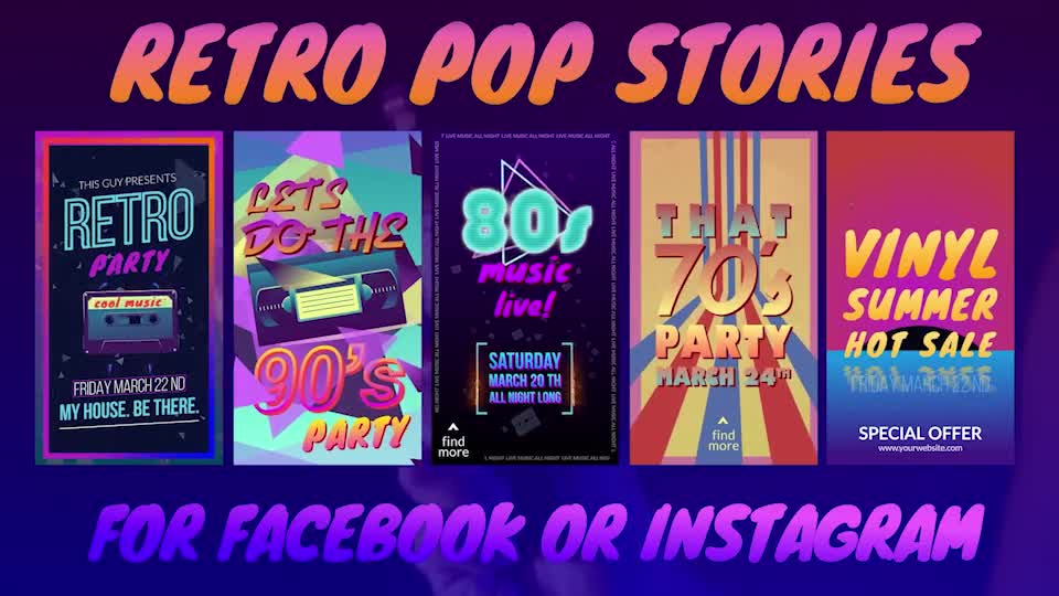 Retro Pop Stories Videohive 30123178 After Effects Image 1
