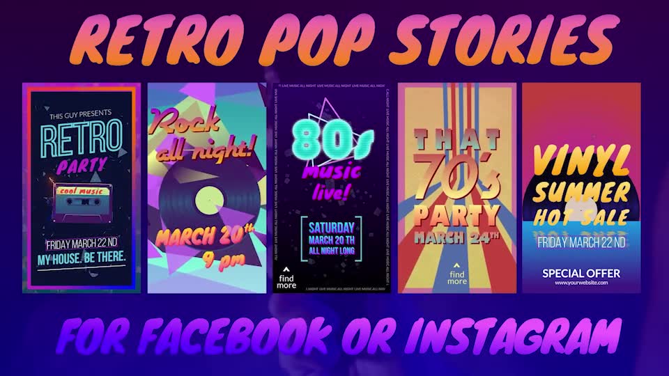Retro Pop Stories Videohive 30123178 After Effects Image 2