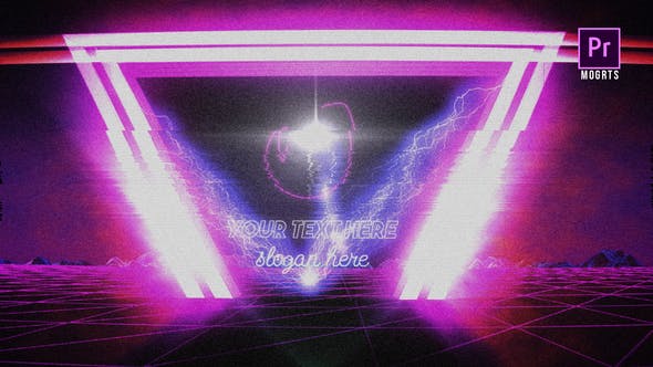 Retro Synthwave Logo Reveal - Videohive 37212437 Download