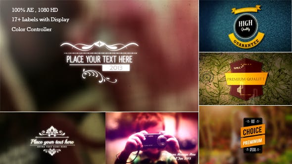 Retro Titles and Labels - 6551793 Videohive Download
