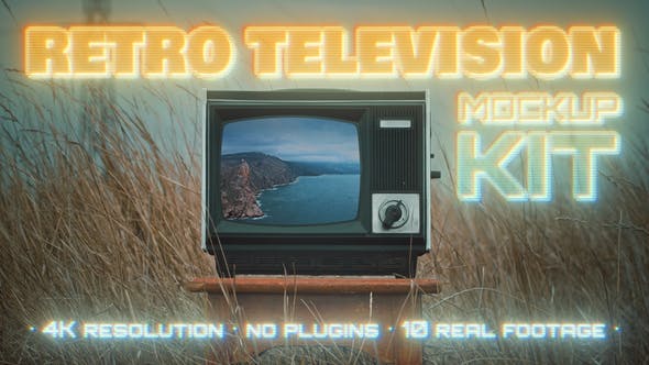 Retro TV Mockup Kit - Videohive 36760922 Download