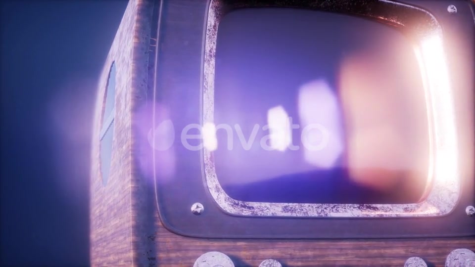 Retro TV on Blue Sky Background - Download Videohive 21593965