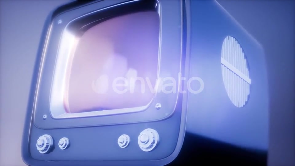 Retro TV on Blue Sky Background - Download Videohive 21722388