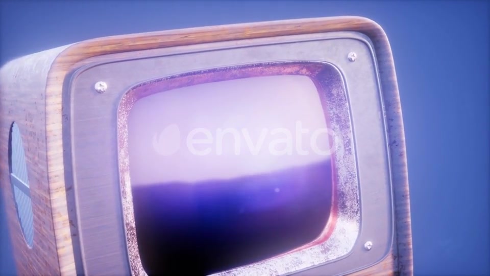 Retro TV on Blue Sky Background - Download Videohive 21843776