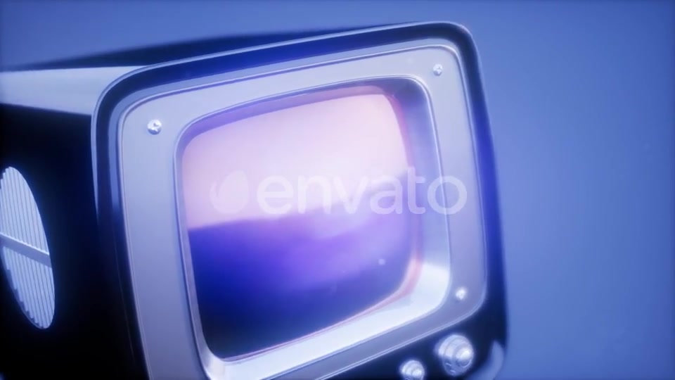 Retro TV on Blue Sky Background - Download Videohive 21902758