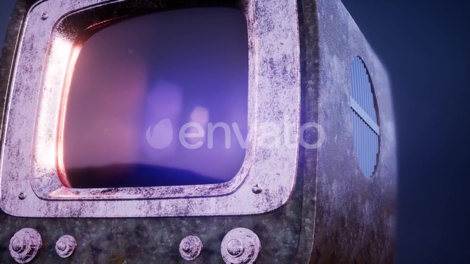 Retro TV on Blue Sky Background - Download Videohive 21903021