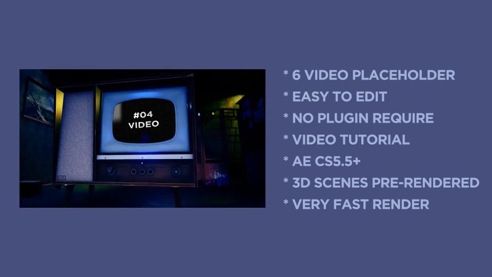 Retro Tv Youtube Opener v2 (Night Room) Videohive 38494886 After Effects Image 7