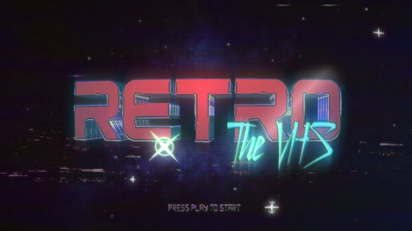 Retro VHS Logo Opener - Videohive Download 38365571