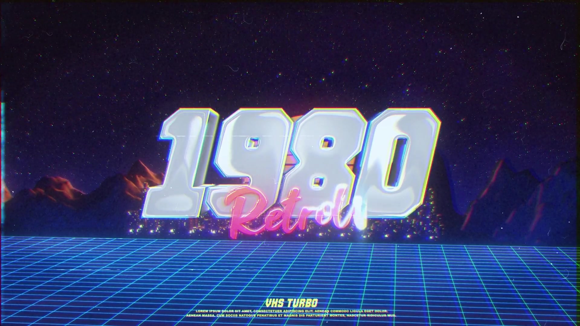 Retro Wave City Logo Videohive 24937810 After Effects Image 3