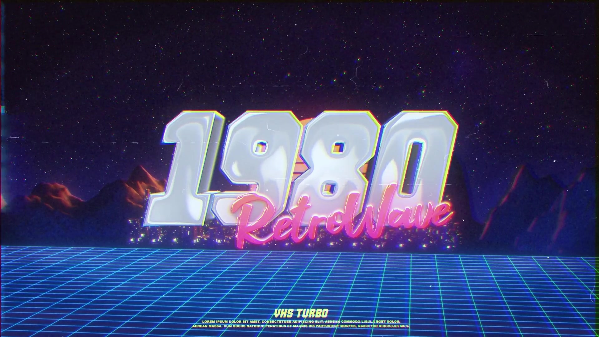 Retro Wave City Logo Videohive 24937810 After Effects Image 4