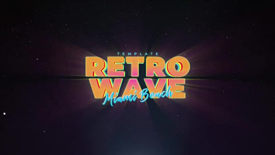 Retro Wave Intro Videohive 31004869 After Effects Image 2