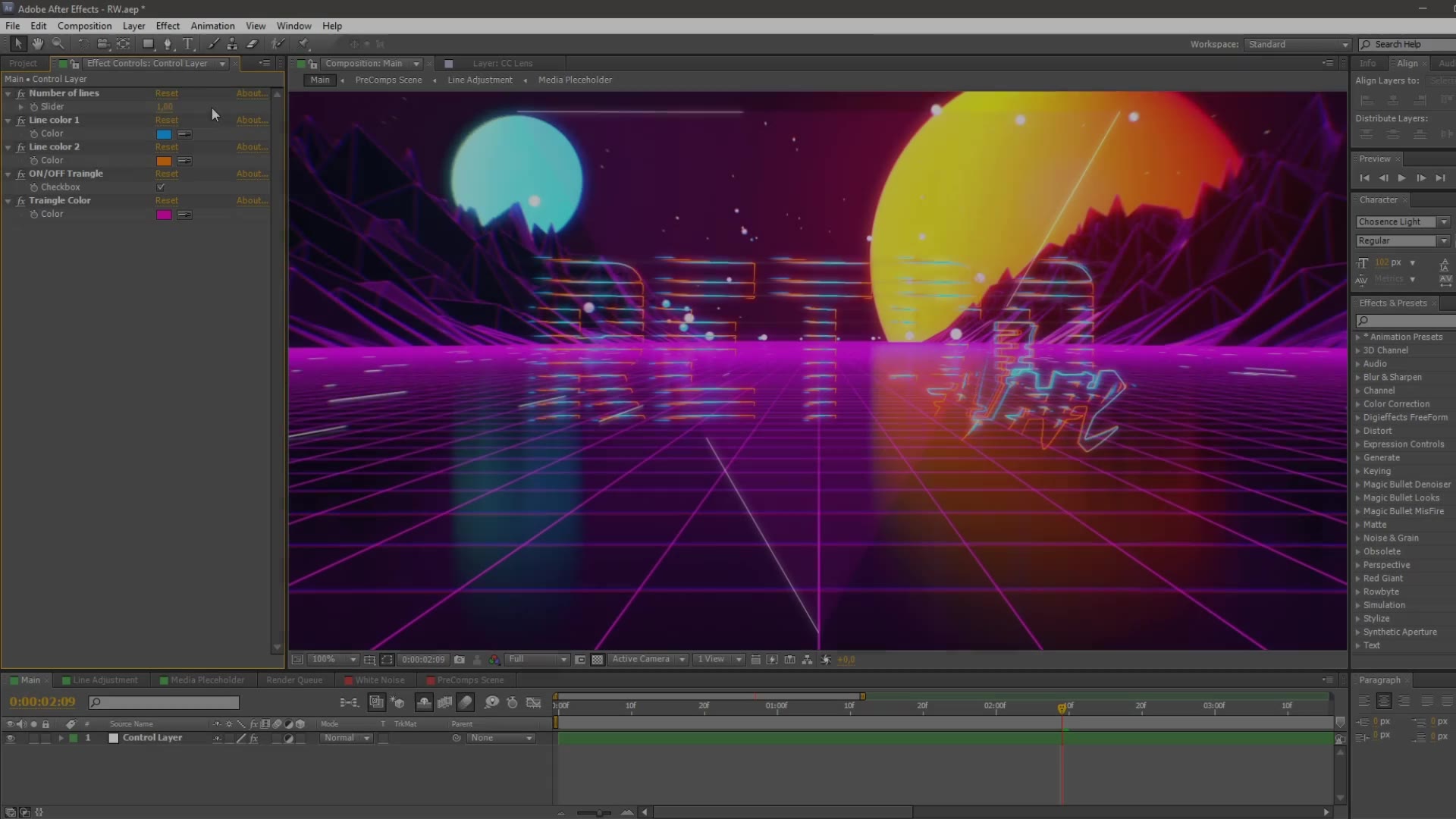 Retro Wave Intro Videohive 21406895 After Effects Image 6