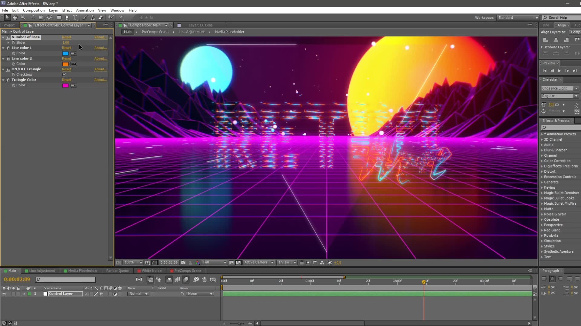 Retro Wave Intro Videohive 21406895 After Effects Image 7