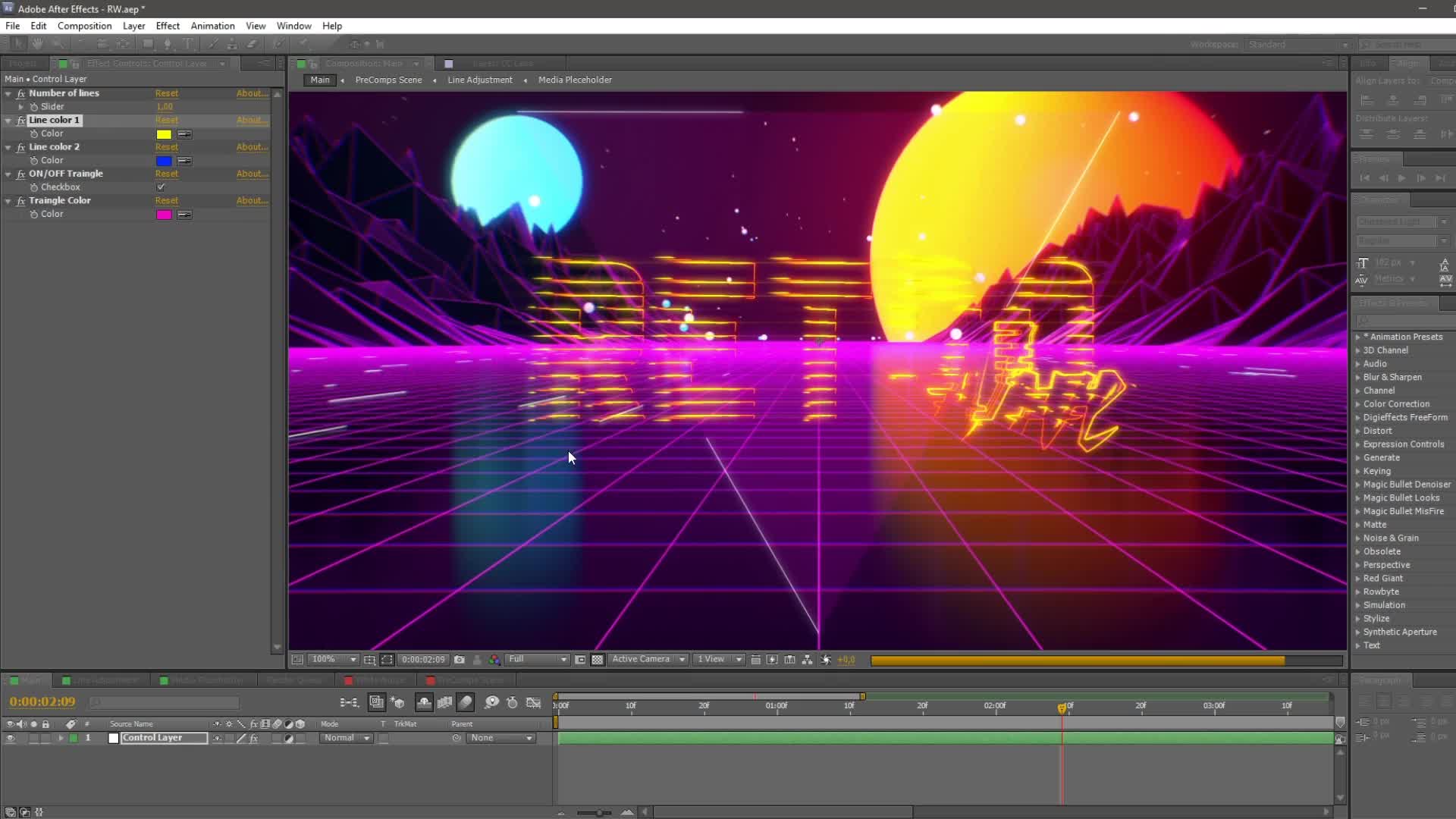 Retro Wave Intro Videohive 21406895 After Effects Image 8