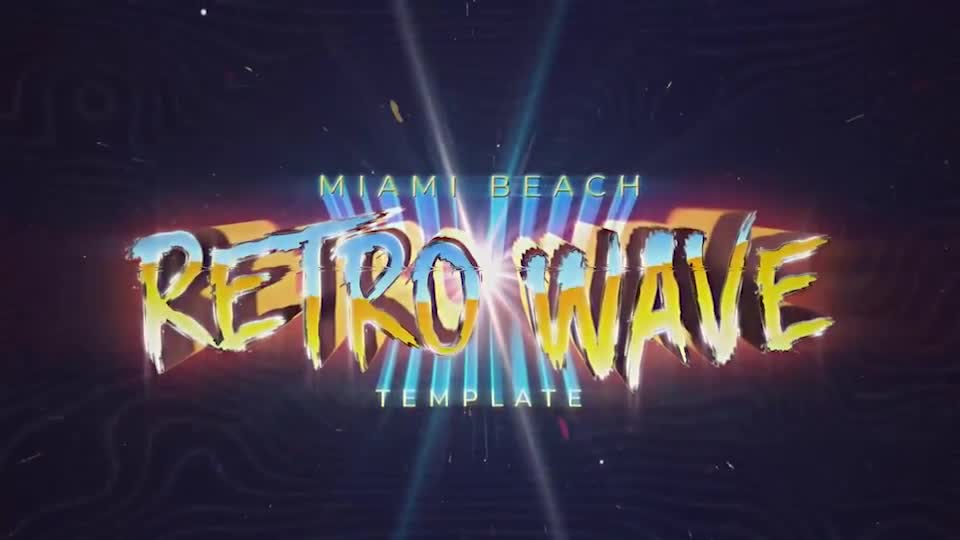 Retro Wave Intro Videohive 30455248 After Effects Image 1