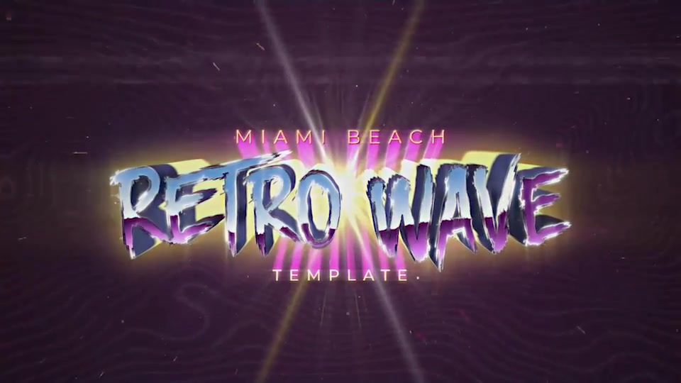 Retro Wave Intro Videohive 30455248 After Effects Image 8