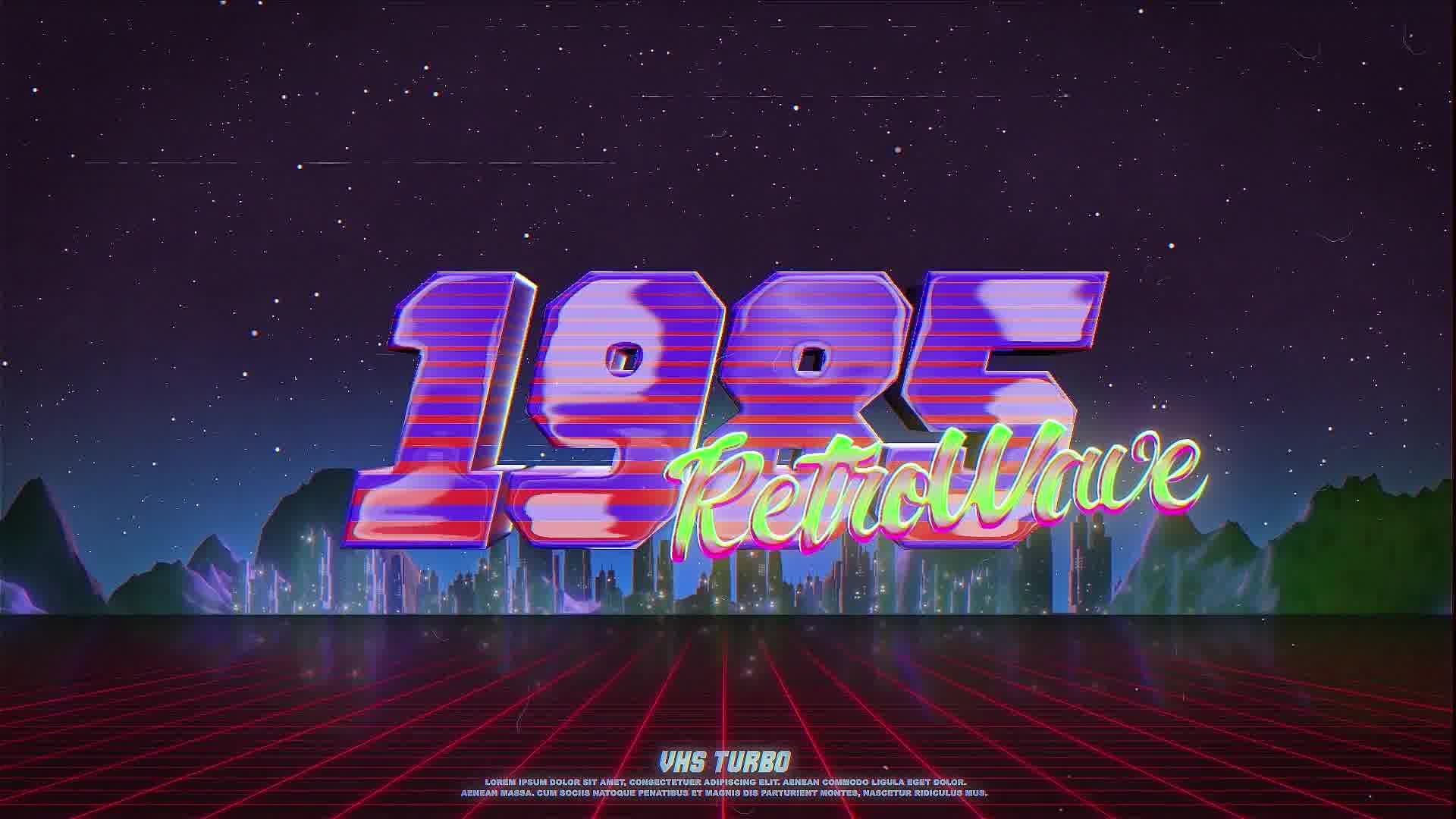 Retro Wave Logo Videohive 29832544 After Effects Image 10