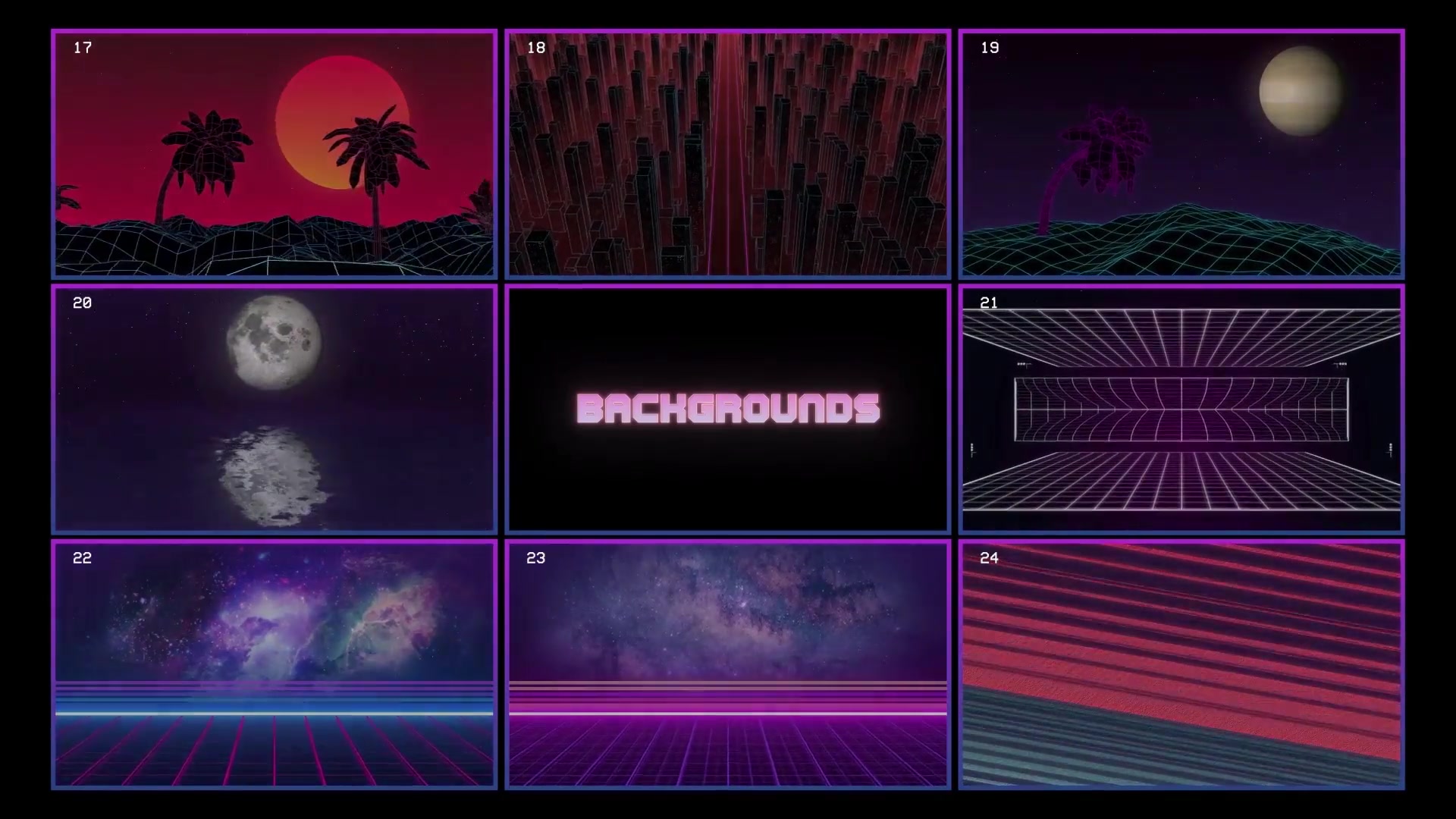 Retro Wave Pack Videohive 28786036 After Effects Image 8