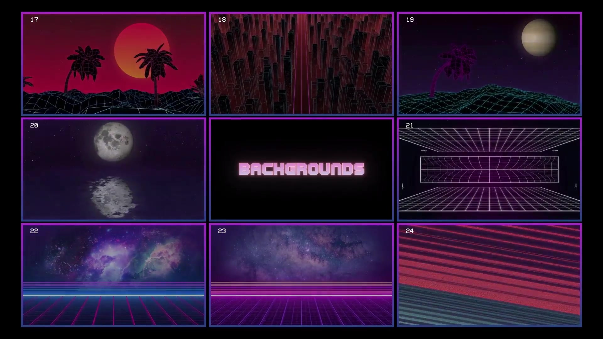 80s retro wave after effects download