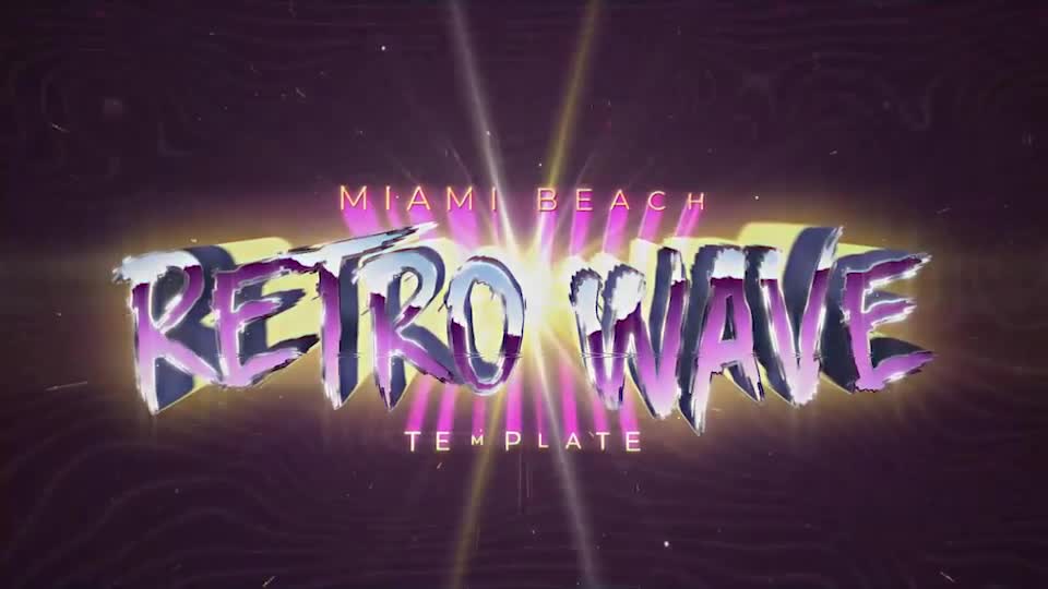 Retro Wave Title Videohive 34065016 Premiere Pro Image 1