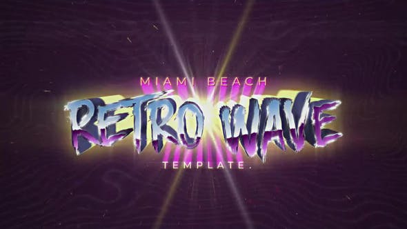 Retro Wave Title - Videohive Download 34065016