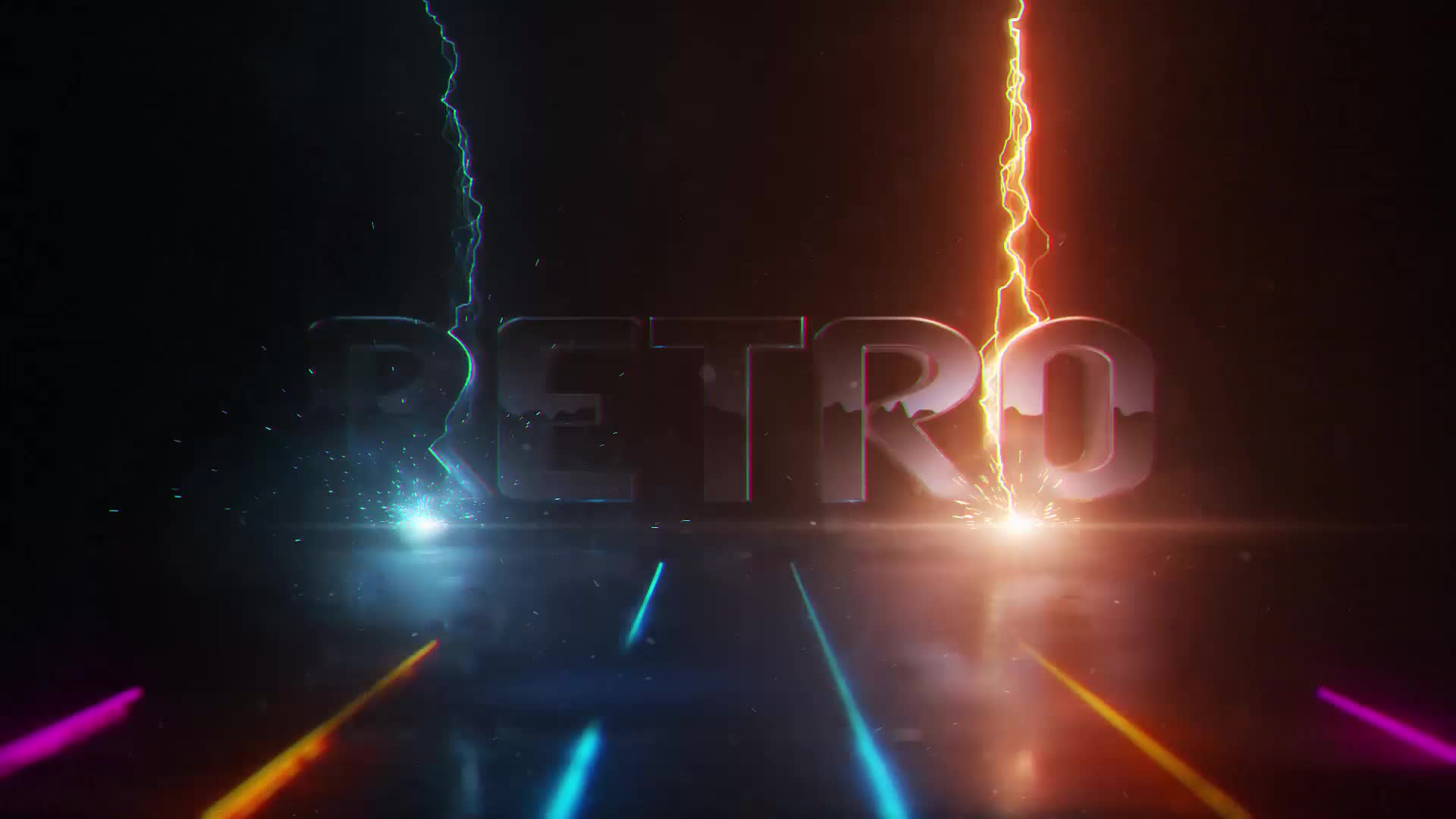 Retrowave Logo Reveal Videohive 51374779 After Effects Image 1