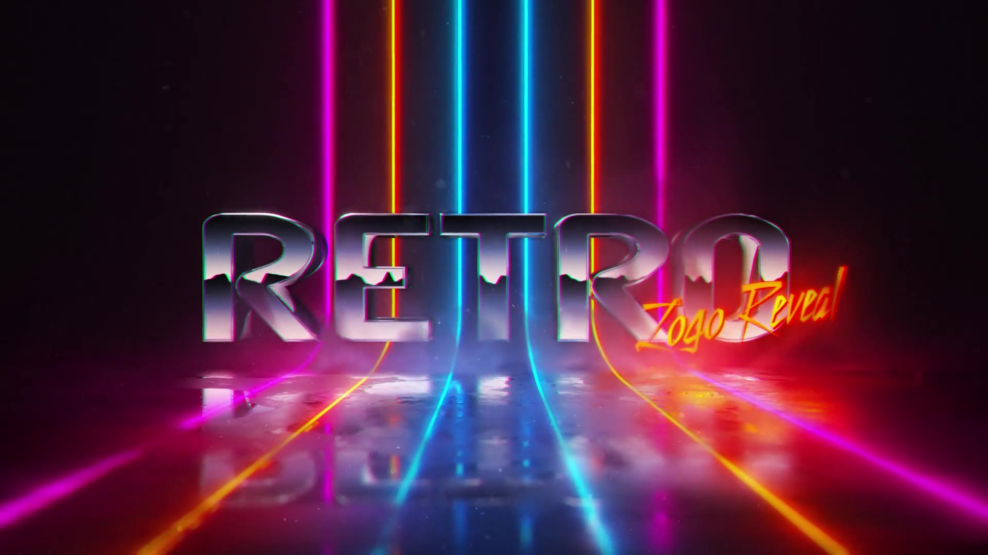 Retrowave Logo Reveal Videohive 51374779 After Effects Image 2
