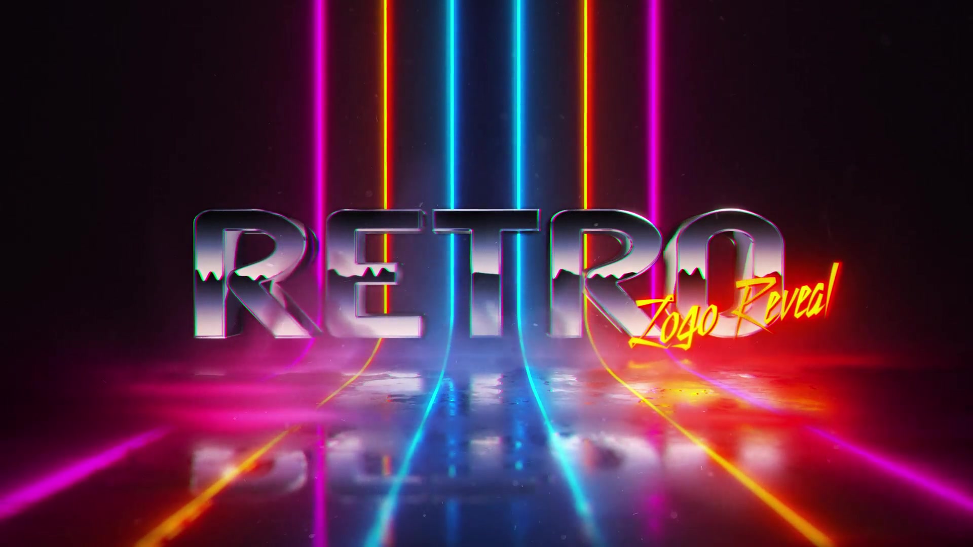 Retrowave Logo Reveal Videohive 51374779 After Effects Image 3