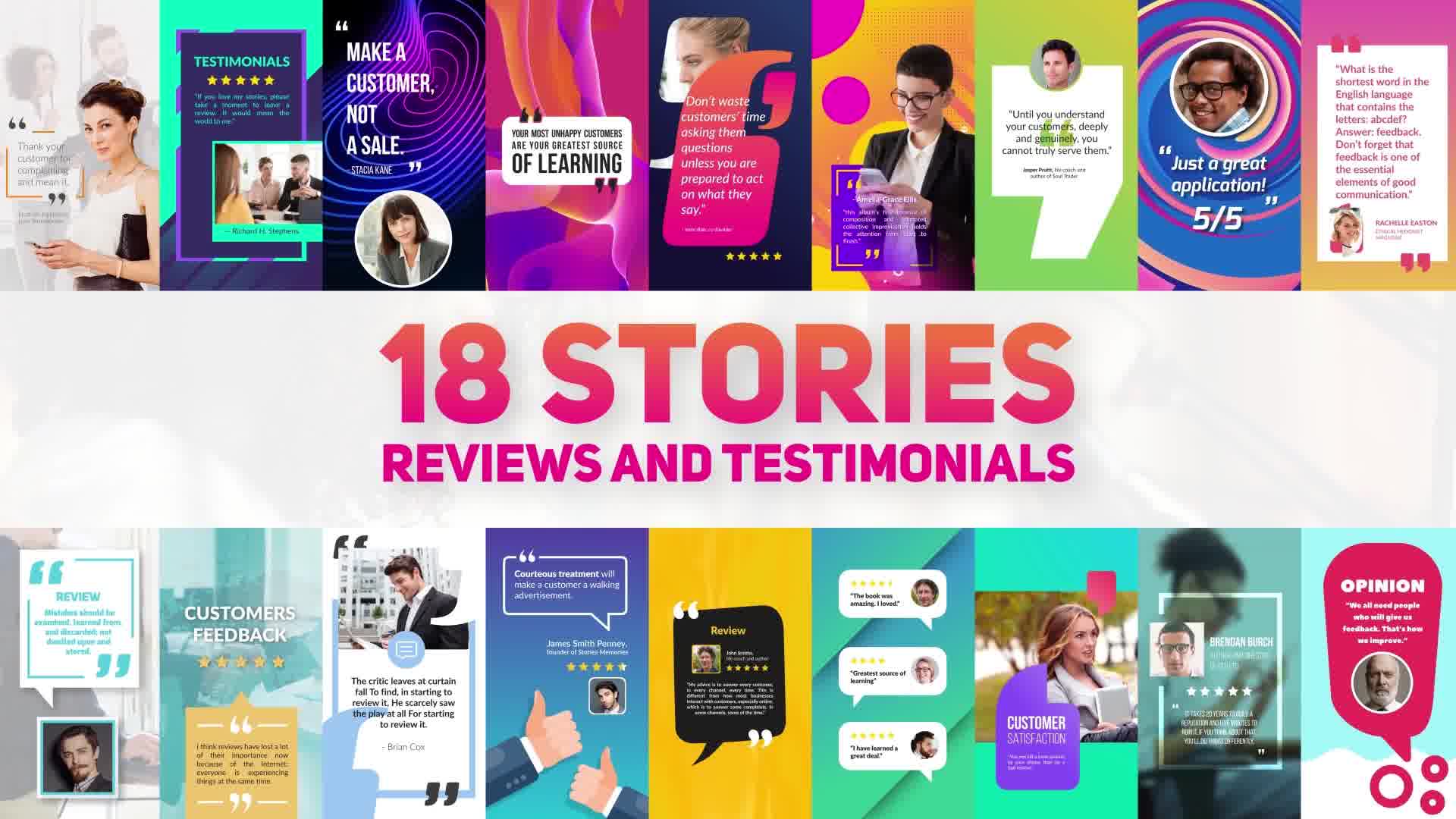 Reviews And Testimonials Insta Pack Videohive 23838431 After Effects Image 11