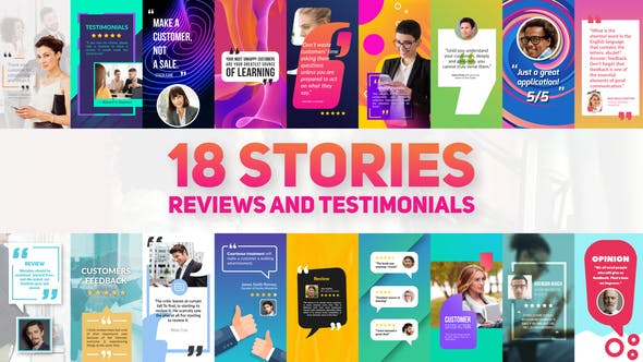 Reviews And Testimonials Insta Pack - 23838431 Download Videohive